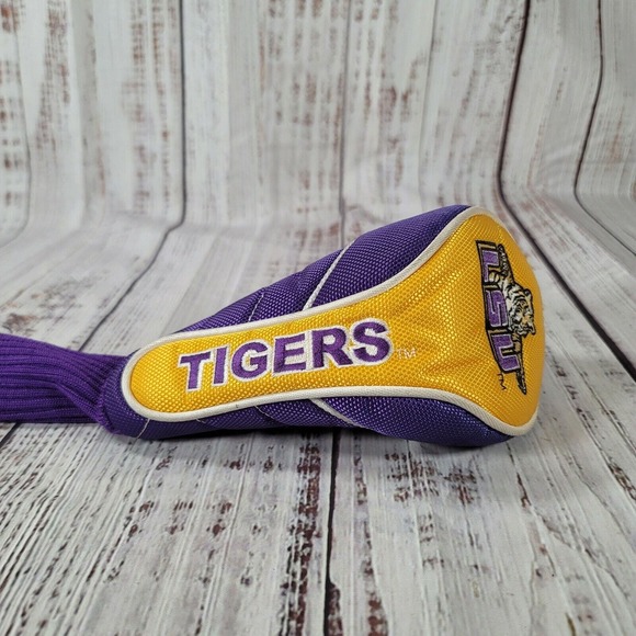 Clemson Tigers "X" Golf Club Purple Yellow Cover - Picture 2 of 5